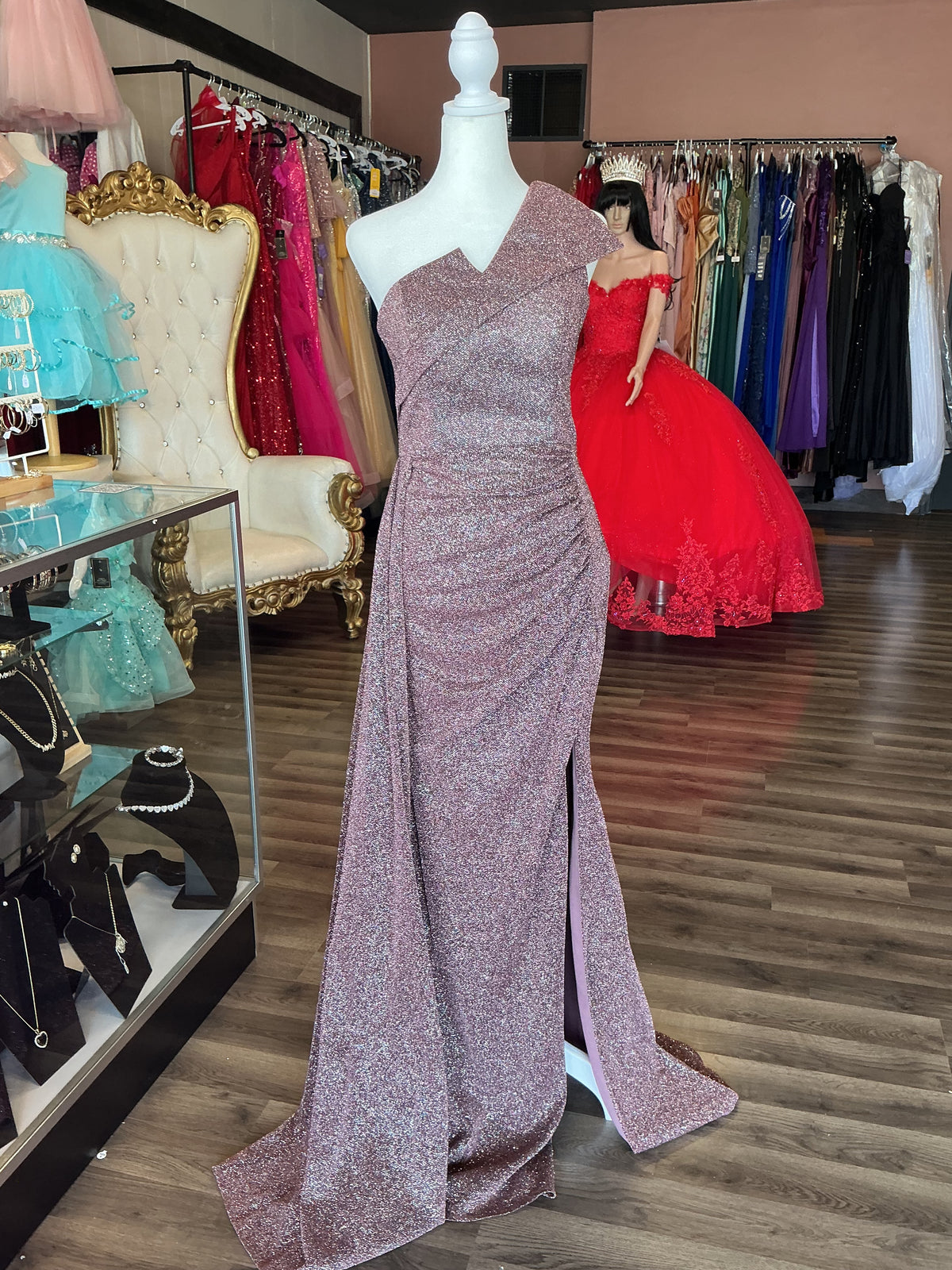 Mauve glitter