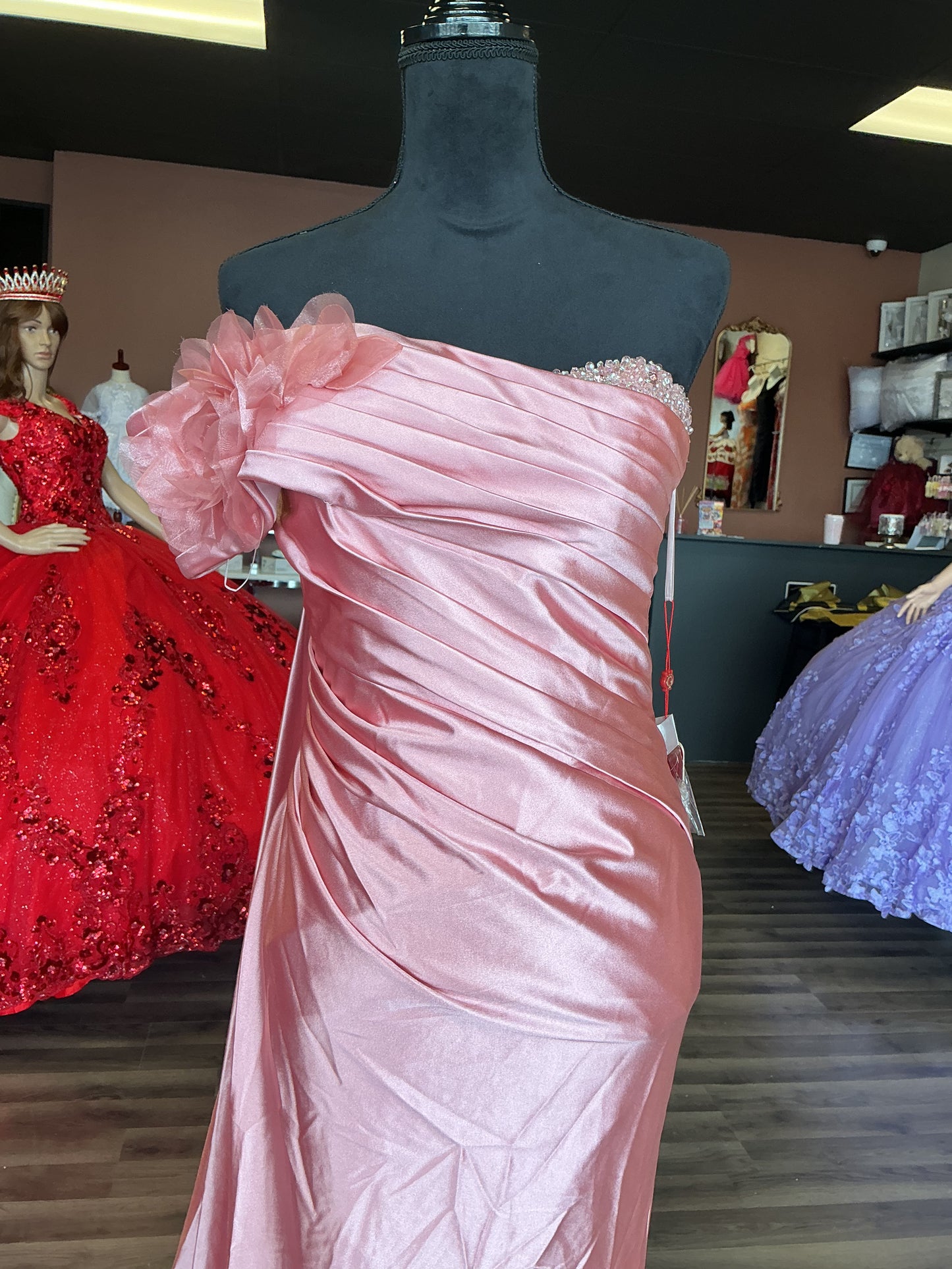 Slick rose dress