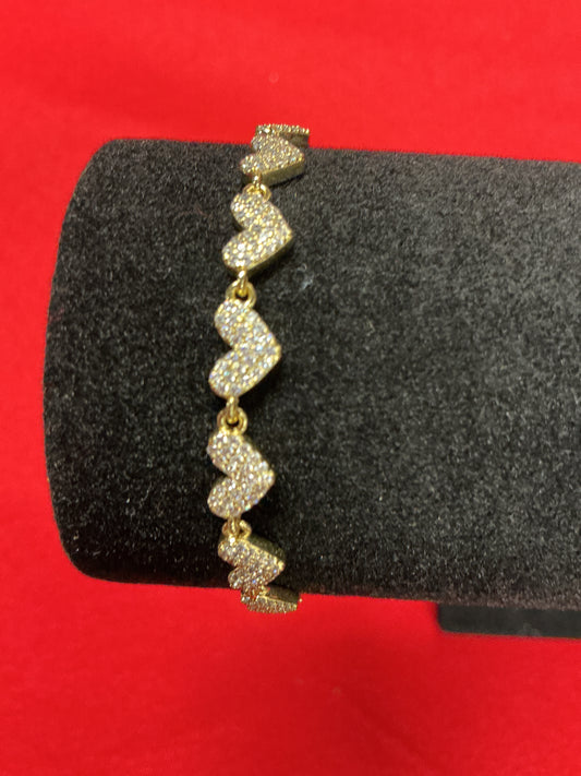 Many hearts linked bracelet 1018