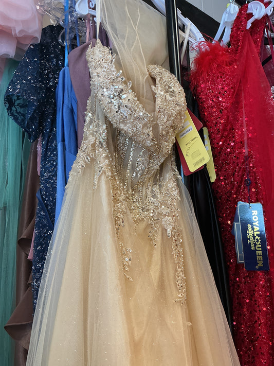 Gold dress