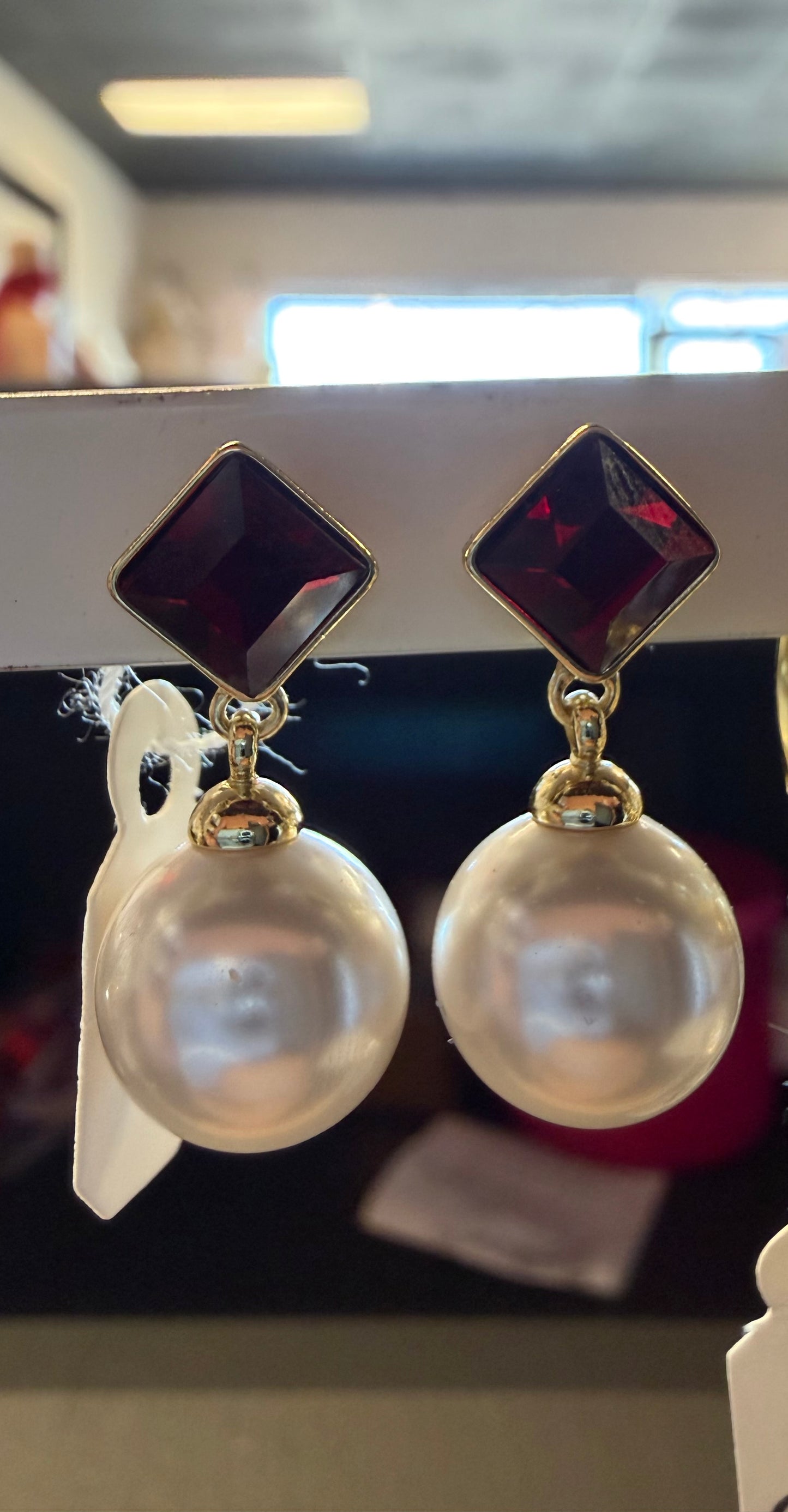 Pearl earrings