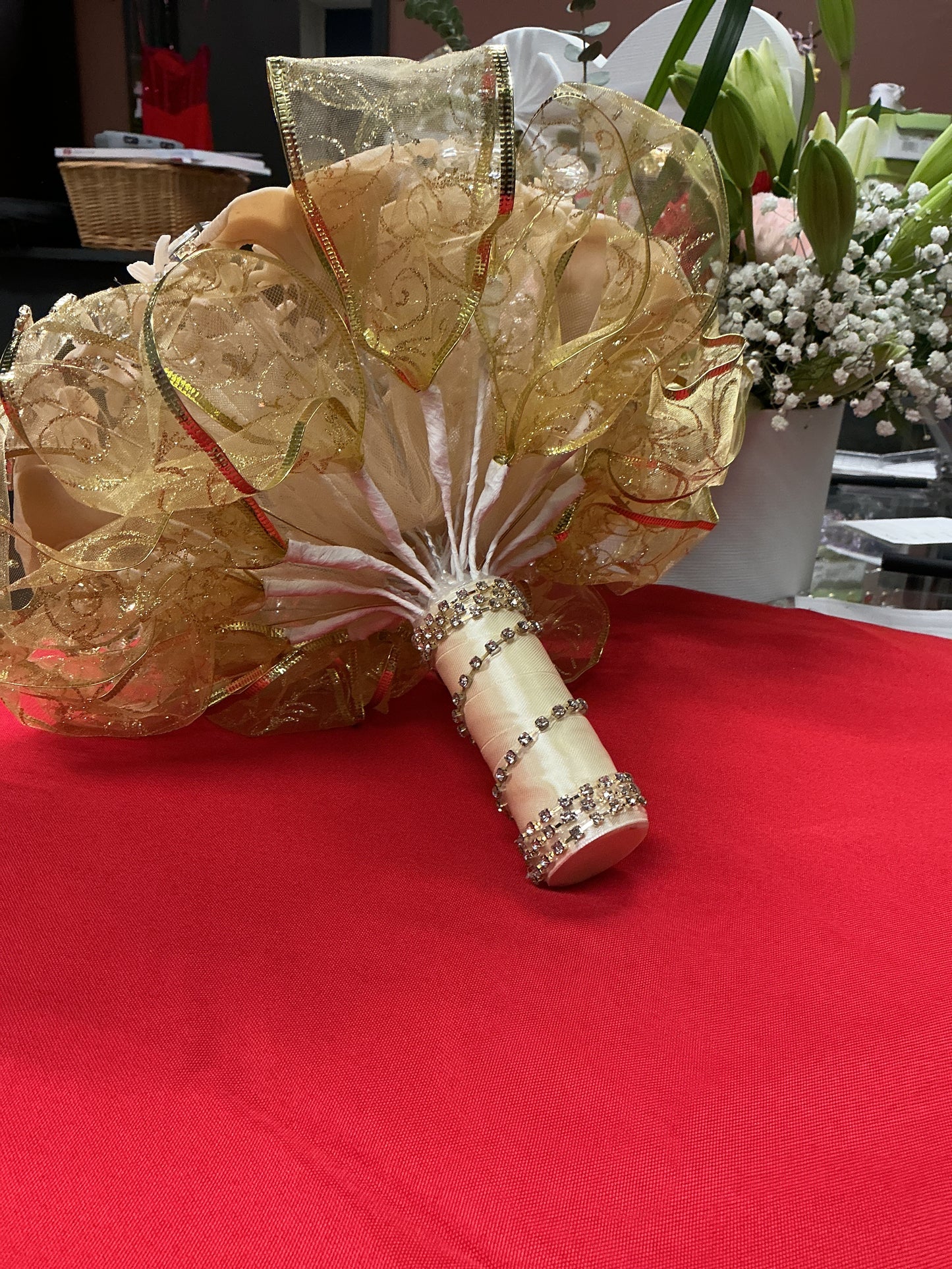 Rose gold jewel bouquet 1006