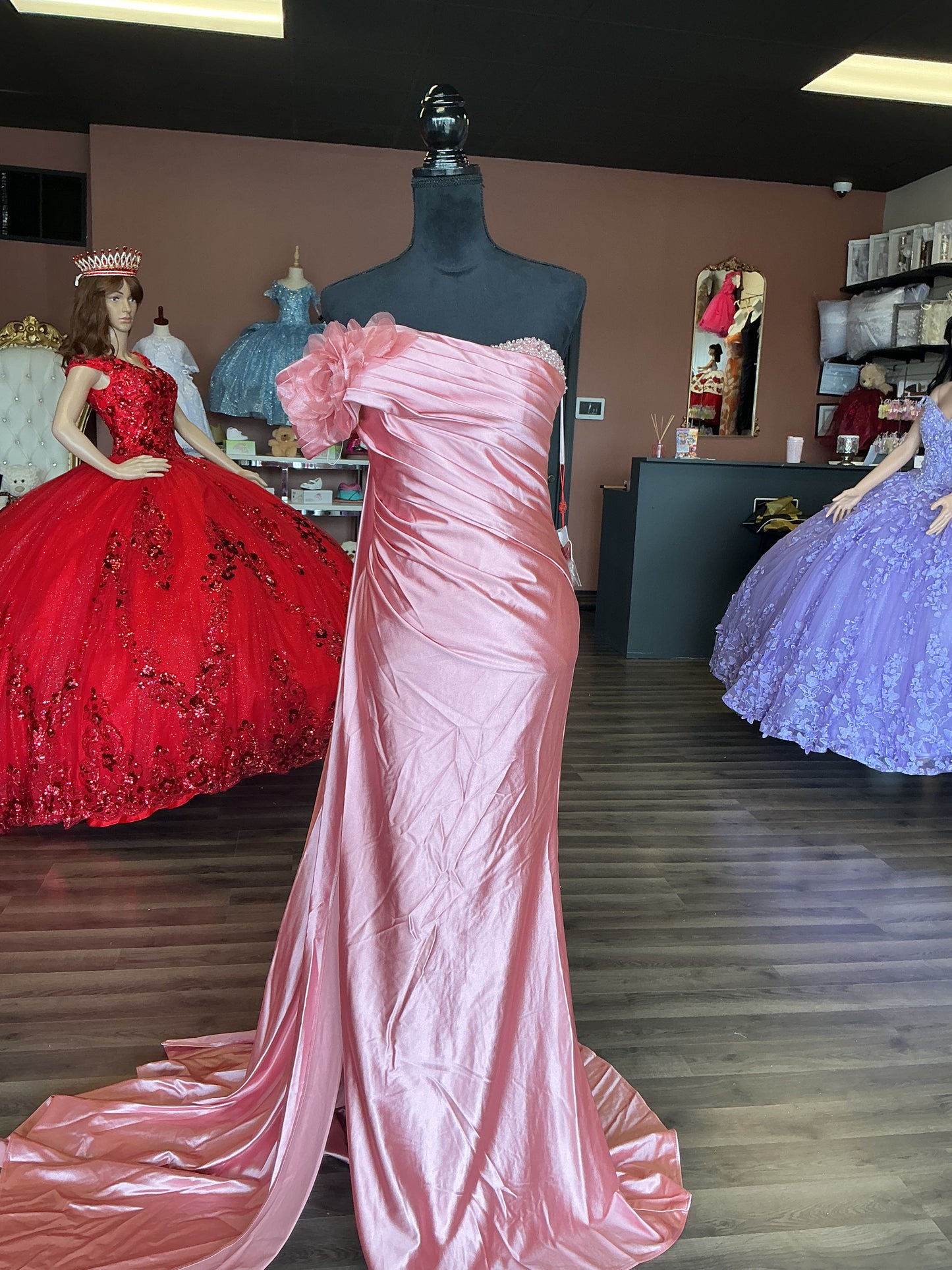 Slick rose dress