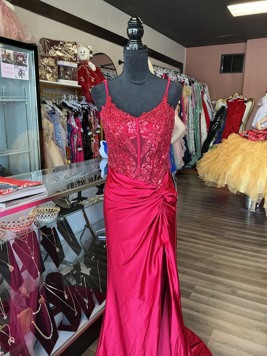 Red sparkle dress