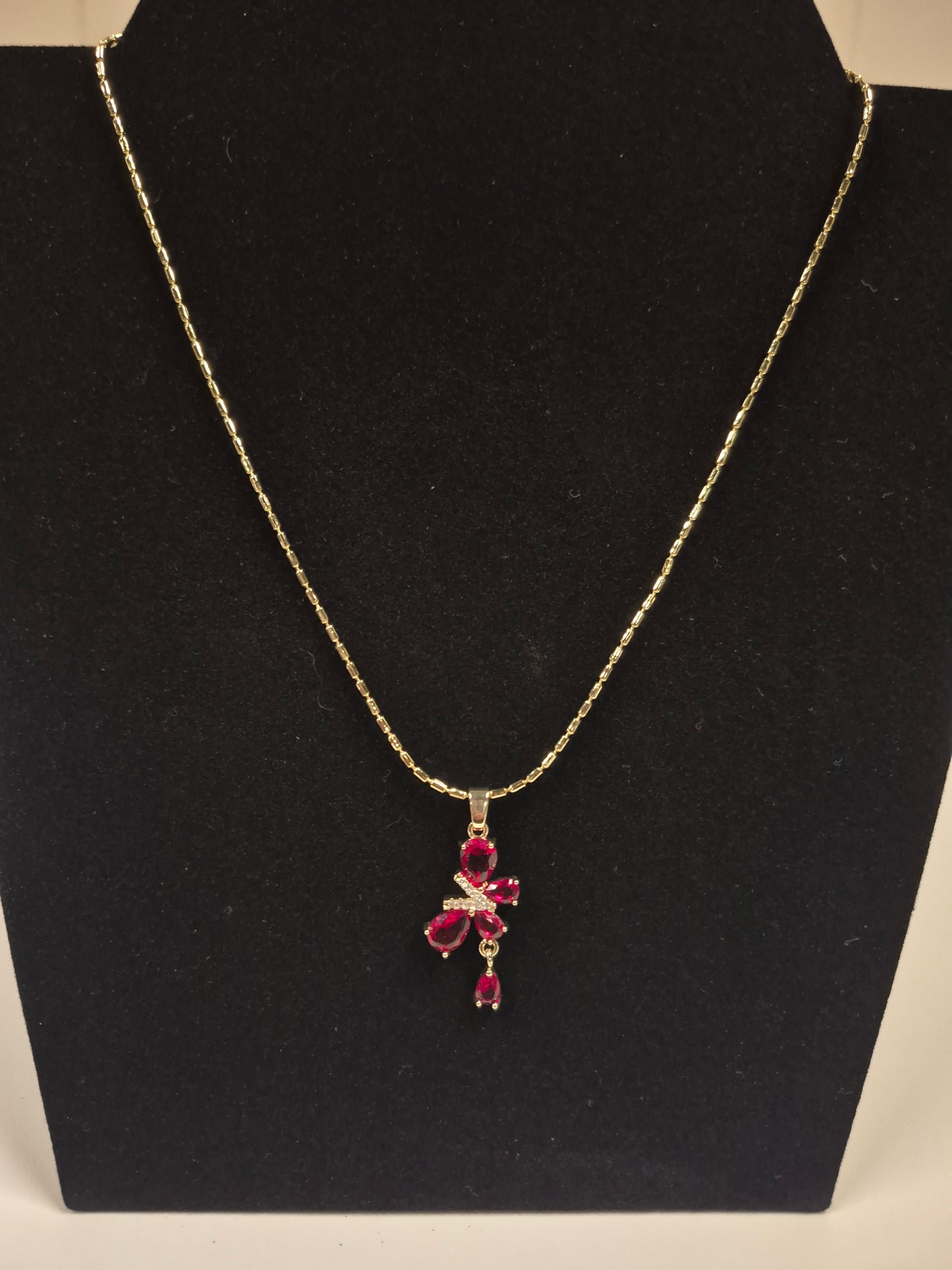 Ruby Butterfly Pendant