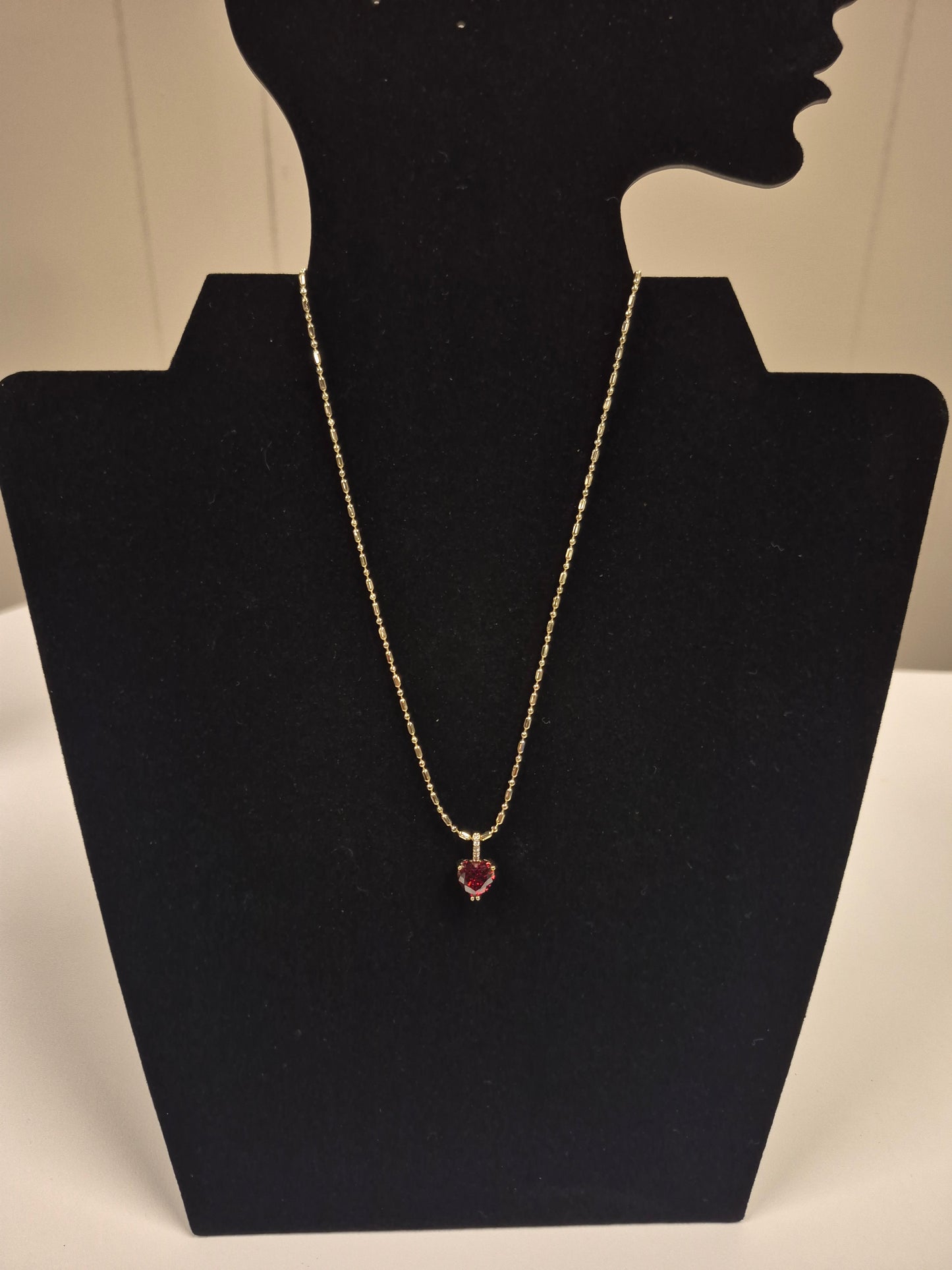 Ruby Heart Pendant