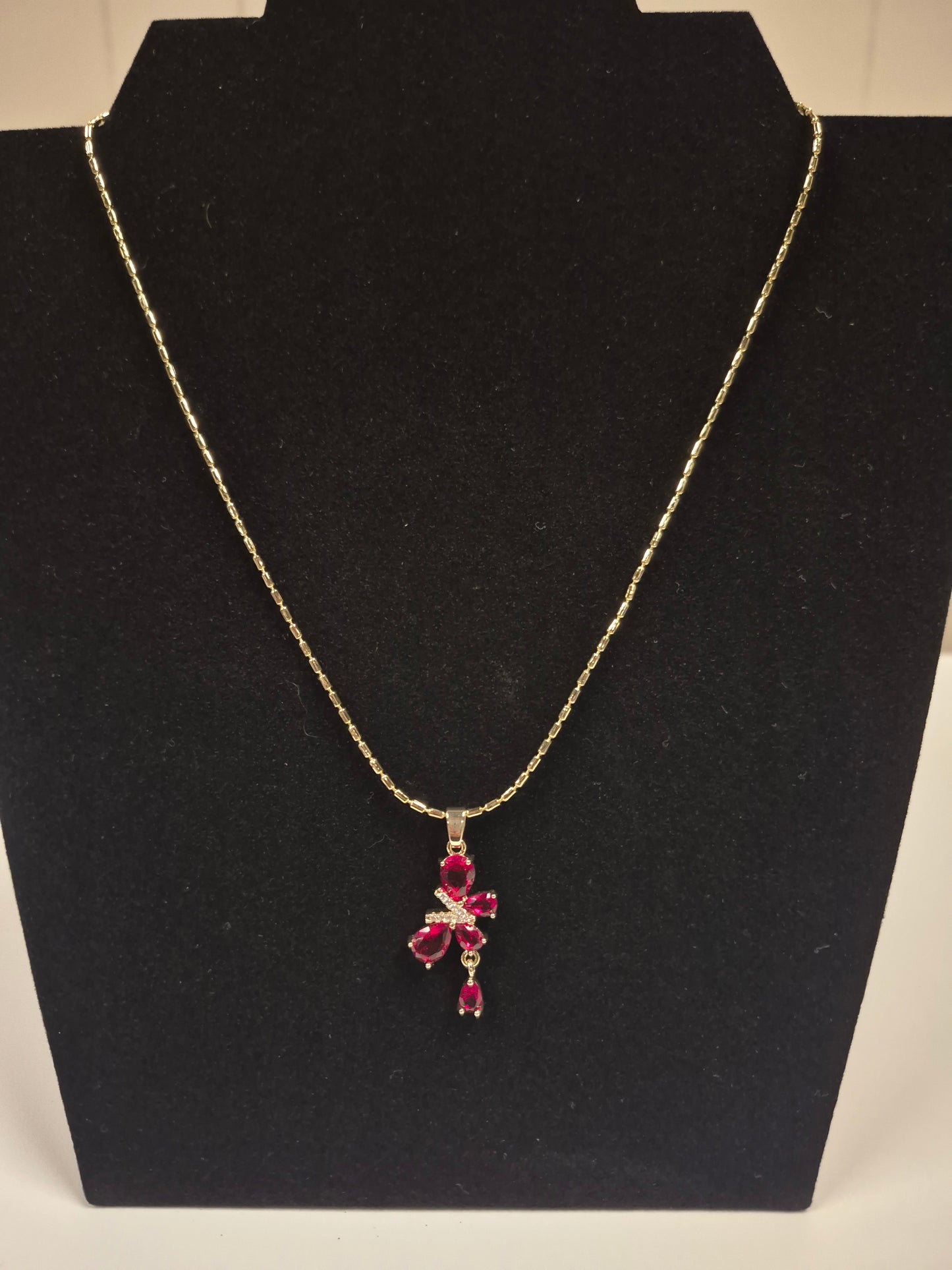 Ruby Butterfly Pendant